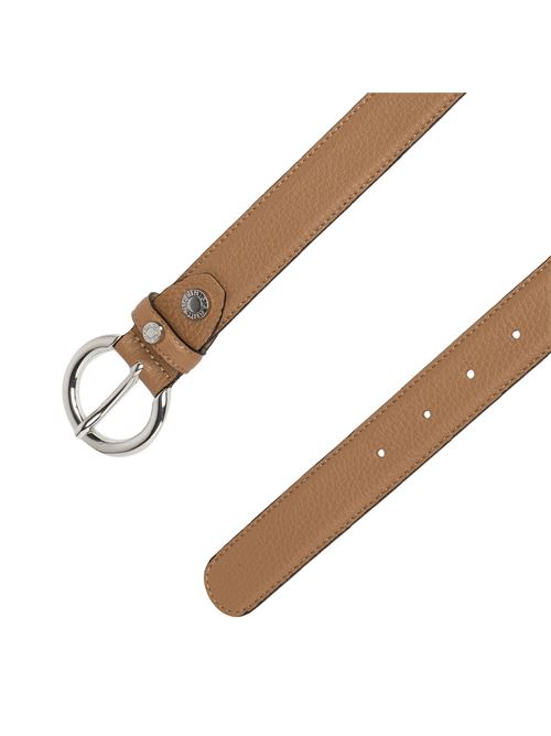 Cintura in pelle beige con fibbia bombata GIANNI CHIARINI | CN3707.13562